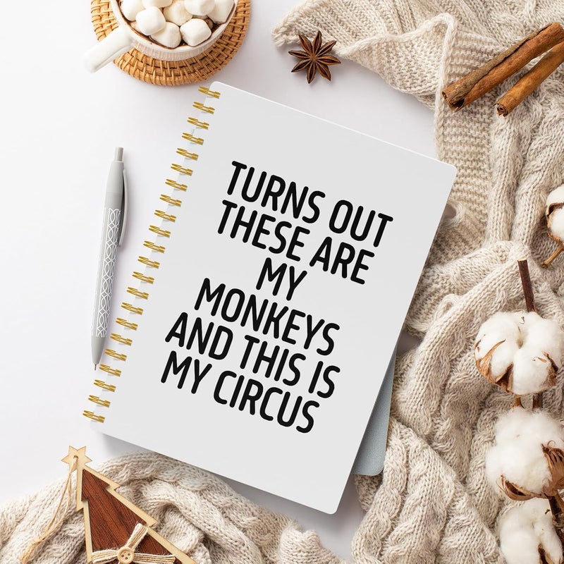 EKGJW Funny Notebooks for Work, White Aesthetic Journal, Funny Boss Day Gifts, Boss Gifts for Men Women, Funny Gifts for Boss, Boss Office Decor, Spiral Notebook 5.5x8.3 Inch - Image 3